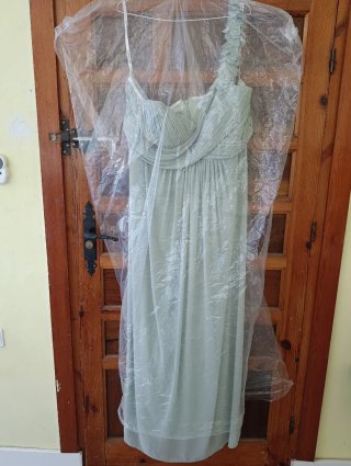 Vestido de fiesta verde