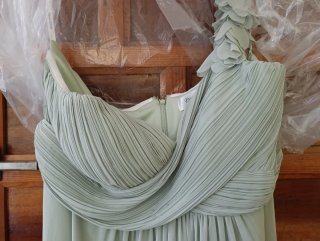Vestido de fiesta verde
