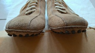 Scarpe Car Shoe stringate scamosciate marroni