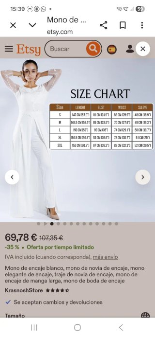 Vestido de Novia Blanco