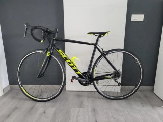 Bicicleta Scott Carretera Negra/Amarilla