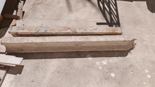 2 Vigas Hormigón 1,20m