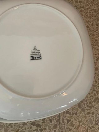 Lote Vajilla IKEA Blanca Platos y Cuencos