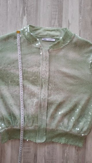Chaqueta estilo Bomber Zara Lentejuelas Talla S