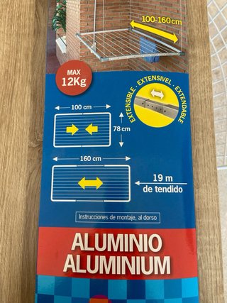 Tendedero Cuncial Techo Extensible SIN ESTRENAR