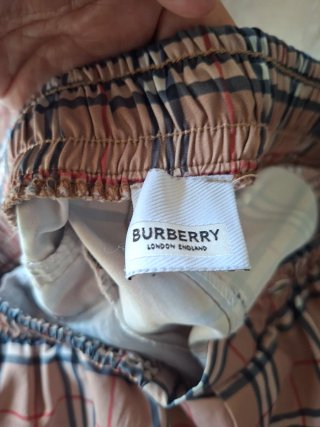 Bañador/pantalón corto niño cuadros Burberry