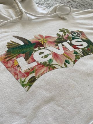 Sudadera Levi's Blanca Floral Talla M