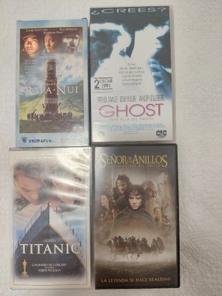 4 Películas VHS Míticas Colección