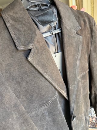 Chaqueta Zara Piel Marrón Talla M