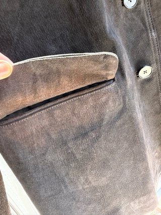 Chaqueta Zara Piel Marrón Talla M