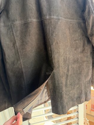 Chaqueta Zara Piel Marrón Talla M
