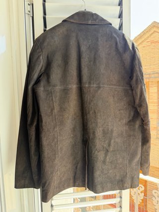 Chaqueta Zara Piel Marrón Talla M