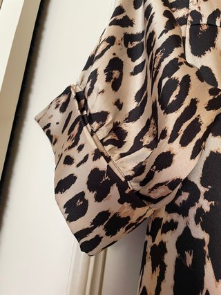 Abito Zara fantasia leopardata Tg XS