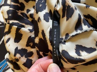 Abito Zara fantasia leopardata Tg XS