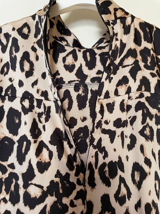Abito Zara fantasia leopardata Tg XS
