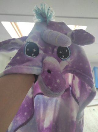 Bata Unicornio Brilla Oscuridad Talla Única