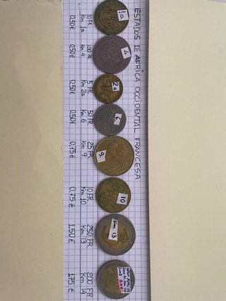 Monedas África Occidental Francesa