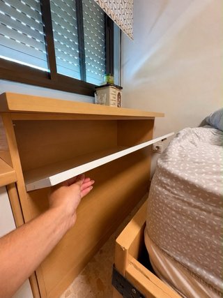 Letto a castello con cassetti e scrivania
