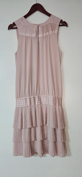 Vestido estilo años 20 nude