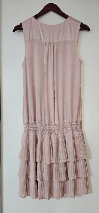 Vestido estilo años 20 nude