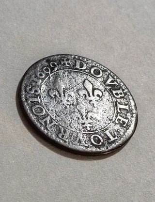 Rara Moneta Doppio Tornese 1609 Francia