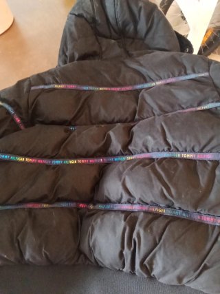 Chaqueta Tommy Hilfiger niño negra multicolor
