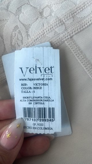 Faja Colombiana Velvet Talla xs, s , m Beige