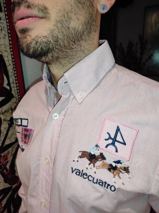 Camisa Valecuatro Rosa Hombre