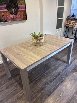 Mesa de comedor extensible madera