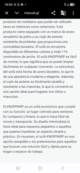 Sofá Cama IKEA Gris Tela