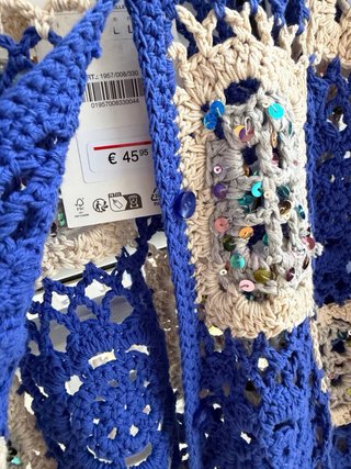 Chaqueta Zara Crochet Talla Única