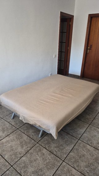 Sofá Cama Plegable 190cm Beige