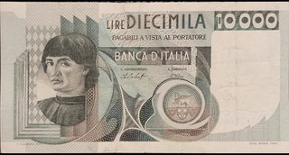 10.000 Lire Banca d'Italia errore stampa