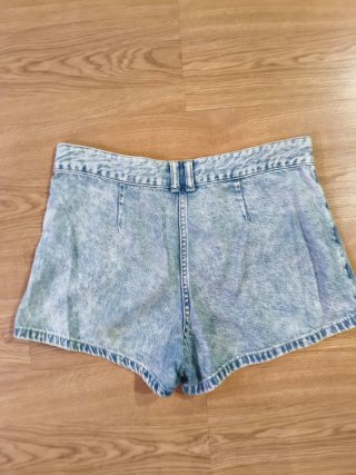 Falda pantalón vaquera cargo tiro bajo
