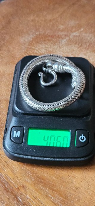 Bracciale snake in argento
