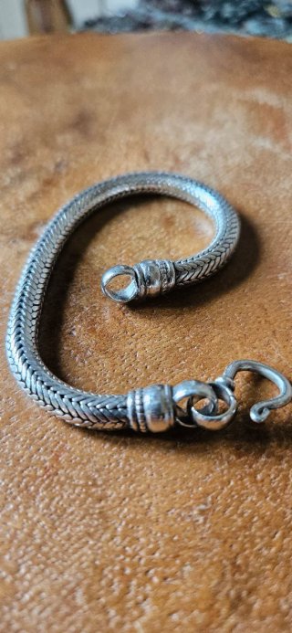 Bracciale snake in argento