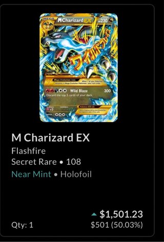 Carta Pokémon M Charizard EX