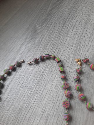 Set artesanal collar, pulsera y pendientes
