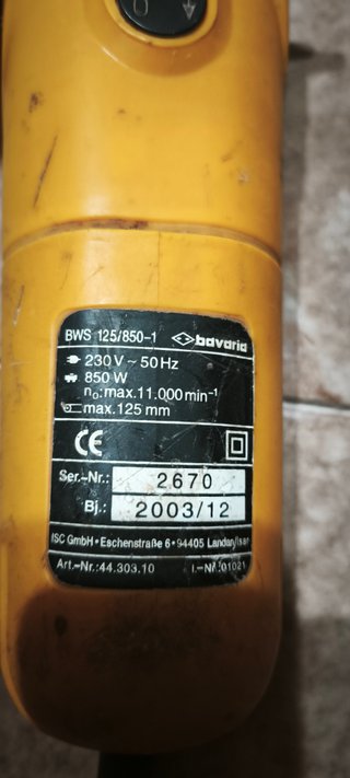 Amoladora Bavaria 850W 125mm