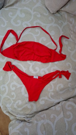 Bikini a fascia Calzedonia rosso