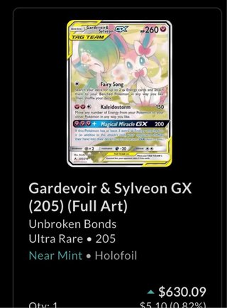 Carta Pokémon Gardevoir y Sylveon GX