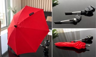 Sombrilla para carrito de bebé roja Peg Perego