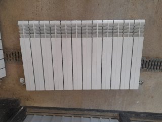 Radiadores de aluminio blancos