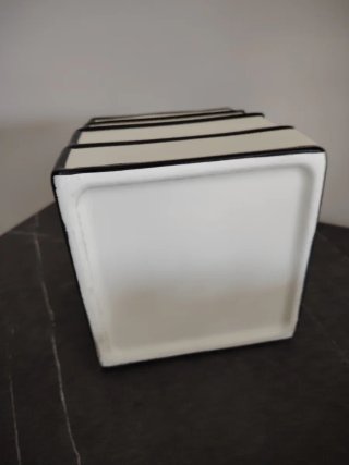 Vaso Ceramica Pila Libri Nero