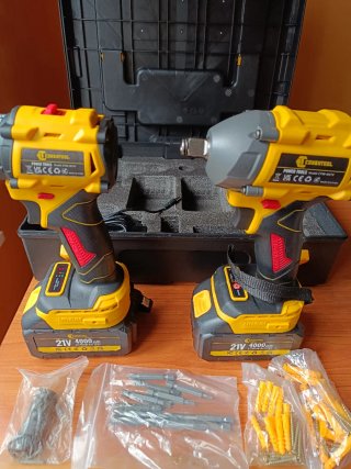 Juego Taladro y Llave Impacto Conentool 21V