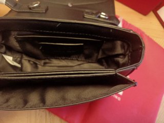Borsa Diesel nera con logo D