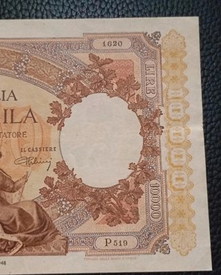 Rara banconota 10.000 lire - repubblica italiana