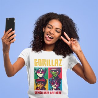 Camiseta Gorillaz Personalizada