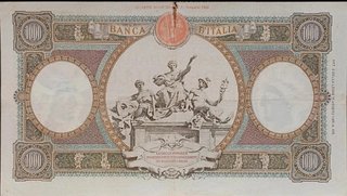 Rara banconota 1.000 lire - repubblica italiana