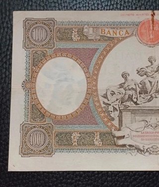 Rara banconota 1.000 lire - repubblica italiana
